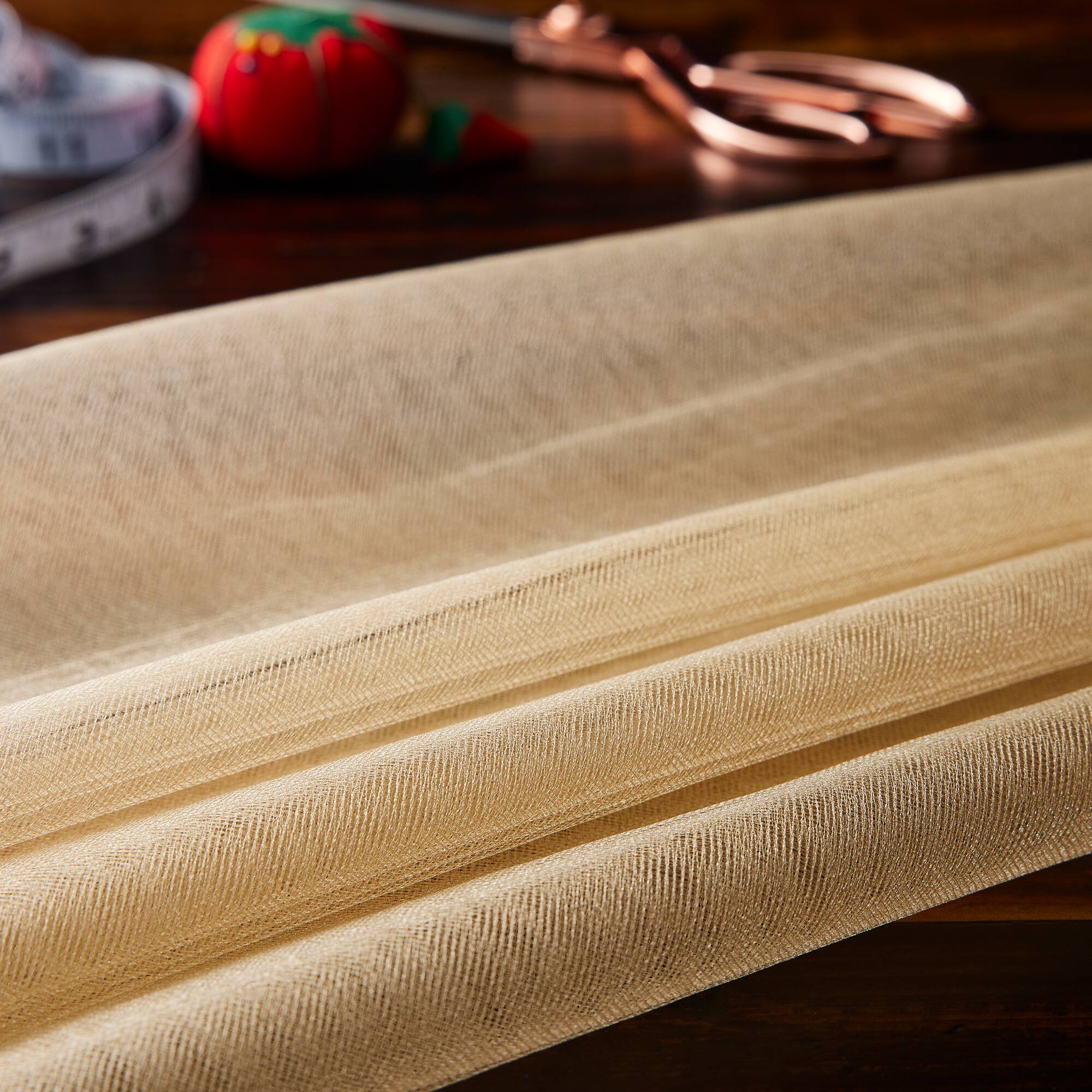 Wyla Honey Peach Shiny Tulle